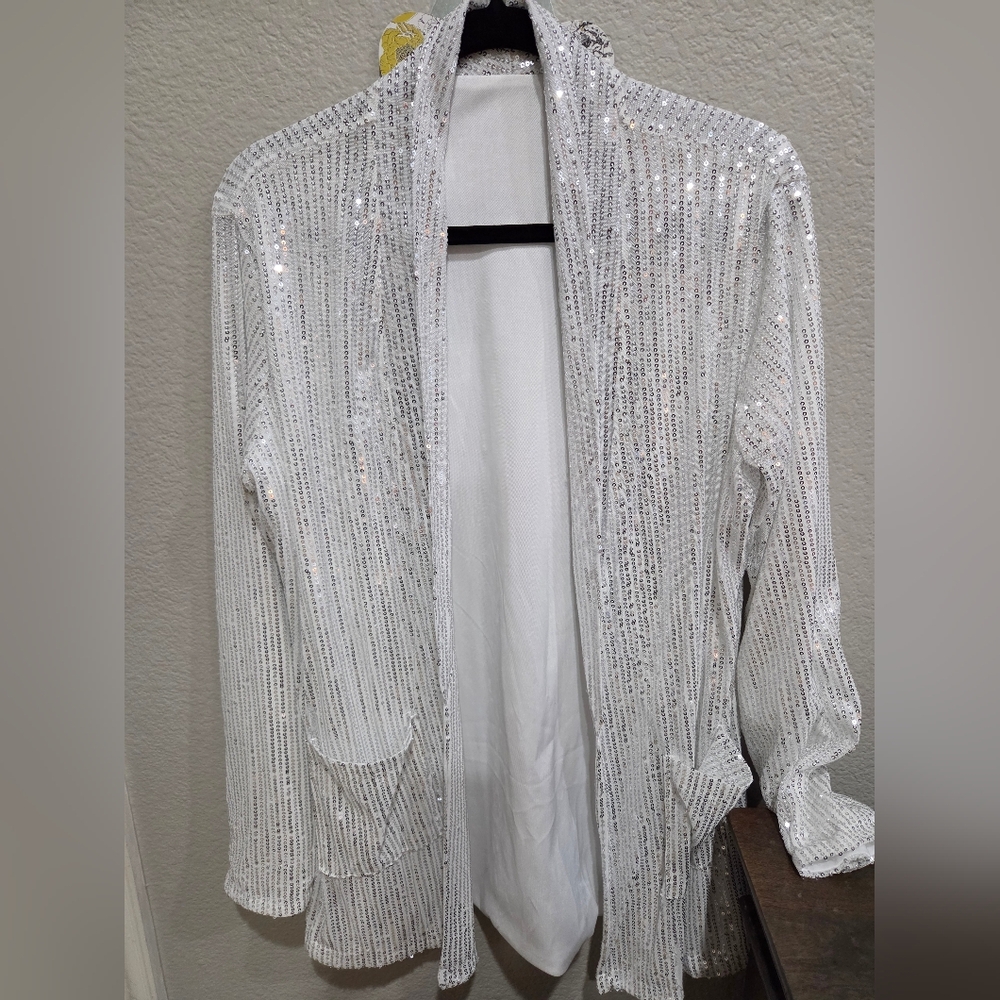 Sequin Silver Women's Jacket